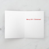 Vrolijke Kerstmis van 2011 Feestdagen Kaart (Binnen)