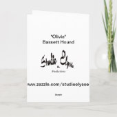 Vrolijke Kerstmis van Basset Hound Feestdagen Kaart (Achterkant)