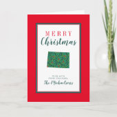 Vrolijke Kerstmis van Colorado Kaart (Voorkant)