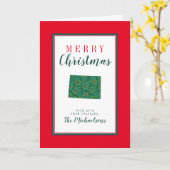 Vrolijke Kerstmis van Colorado Kaart (Gele Bloem)