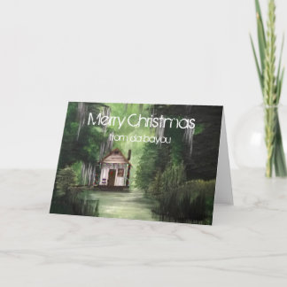 Vrolijke Kerstmis van DA Bayou Feestdagen Kaart