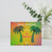 Vrolijke Kerstmis van de Bahamas! Feestdagenkaart (Staand voorkant)