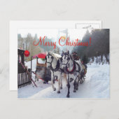 Vrolijke Kerstmis van de kerstkaart Feestdagenkaart (Voorkant / Achterkant)