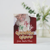 Vrolijke Kerstmis van de Kerstman - personaliseer Feestdagenkaart (Staand voorkant)