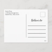 Vrolijke Kerstmis van de Kerstman - personaliseer Feestdagenkaart (Achterkant)