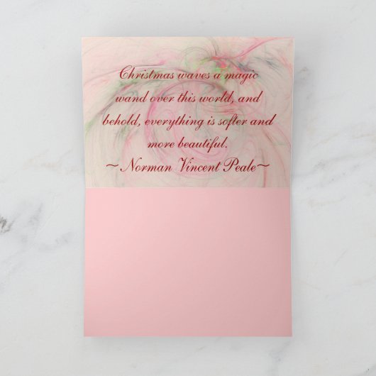 Vrolijke Kerstmis van de ORNAMENTEN ~ van de HULST Feestdagen Kaart (Binnen)