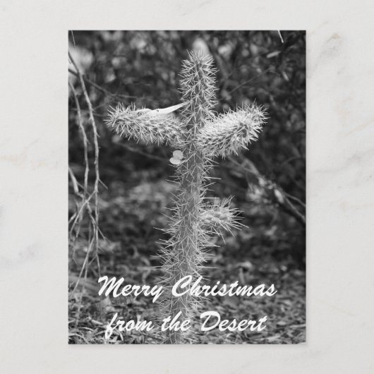 Vrolijke Kerstmis van de Woestijn Feestdagenkaart (Voorkant)