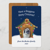 Vrolijke Kerstmis van Doggone Feestdagenkaart (Voorkant / Achterkant)