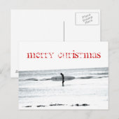 Vrolijke Kerstmis van het briefkaart (Voorkant / Achterkant)