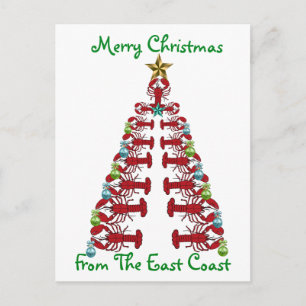 Vrolijke Kerstmis van het briefkaart EastCoast