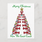 Vrolijke Kerstmis van het briefkaart EastCoast (Voorkant)