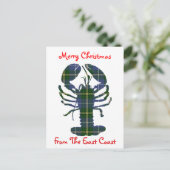 Vrolijke Kerstmis van het briefkaart van de Kust (Staand voorkant)