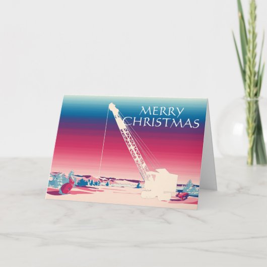 VROLIJKE KERSTMIS VAN HET MEER VAN DE VISSERIJ VAN FEESTDAGEN KAART (Voorkant)