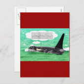 Vrolijke Kerstmis van het Zee van Kerstmis van de Feestdagenkaart (Voorkant / Achterkant)