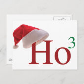 Vrolijke Kerstmis van Ho Ho van Ho Feestdagenkaart (Voorkant / Achterkant)