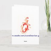 Vrolijke Kerstmis van Juli van de God van de Kroon Feestdagen Kaart (Achterkant)