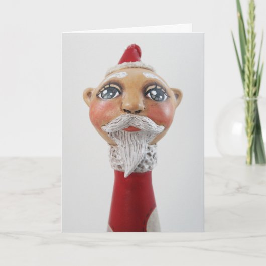 Vrolijke Kerstmis van Kerstman! Feestdagen Kaart (Voorkant)