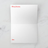 Vrolijke Kerstmis van Minnesota Feestdagen Kaart (Binnen)