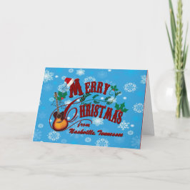 Vrolijke Kerstmis van Nashville Feestdagen Kaart