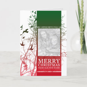 vrolijke Kerstmis van ons nieuw huis Feestdagen Kaart