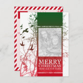 vrolijke Kerstmis van ons nieuw huis Feestdagenkaart (Voorkant / Achterkant)