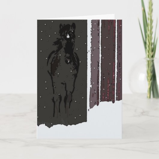 Vrolijke Kerstmis van onze stal aan van u Kaart (Voorkant)