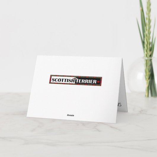 Vrolijke Kerstmis van Scottie Feestdagen Kaart (Achterkant)