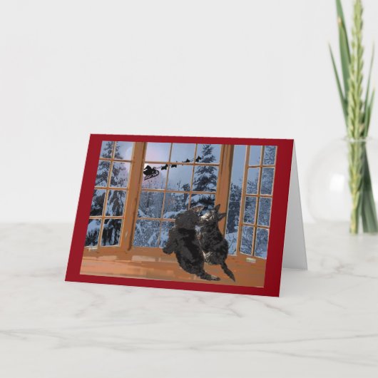 Vrolijke Kerstmis van Scottie Feestdagen Kaart (Voorkant)