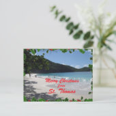 Vrolijke Kerstmis van St. Thomas Feestdagenkaart (Staand voorkant)