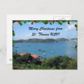 Vrolijke Kerstmis van St. Thomas, U.S.V.I. Feestdagenkaart (Voorkant / Achterkant)