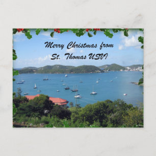 Vrolijke Kerstmis van St. Thomas, U.S.V.I. Feestdagenkaart