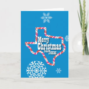 Vrolijke Kerstmis van Texas Feestdagen Kaart