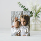 Vrolijke Kerstmis Volledige Bleed Foto Feestdagenkaart (Staand voorkant)