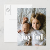 Vrolijke Kerstmis Volledige Bleed Foto Feestdagenkaart (Voorkant / Achterkant)