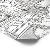 Vrolijke Kerstmis Volwassen Kleurstof Poster (Hoek)