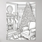 Vrolijke Kerstmis Volwassen Kleurstof Poster (Voorkant)