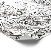 Vrolijke Kerstmis Volwassen Kleurstof Poster (Hoek)