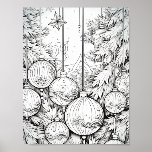 Vrolijke Kerstmis Volwassen Kleurstof Poster (Voorkant)