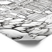 Vrolijke Kerstmis Volwassen Kleurstof Poster (Hoek)