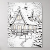 Vrolijke Kerstmis Volwassen Kleurstof Poster (Voorkant)