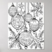 Vrolijke Kerstmis Volwassen Kleurstof Poster (Voorkant)