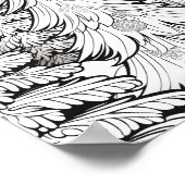 Vrolijke Kerstmis Volwassen Kleurstof Poster (Hoek)