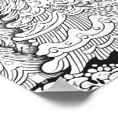 Vrolijke Kerstmis Volwassen Kleurstof Poster (Hoek)