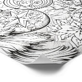 Vrolijke Kerstmis Volwassen Kleurstof Poster (Hoek)