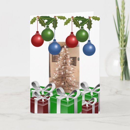 Vrolijke Kerstmis voor een Veganist Feestdagen Kaart (Voorkant)