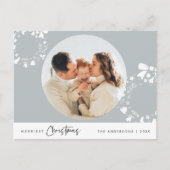 Vrolijke Kerstmis, Vrolijke Kerstmis Familie Foto Briefkaart (Voorkant)