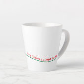 Vrolijke Kerstmis Whimsical Moderne Boom Latte Mok (Rechterhoek)
