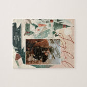 Vrolijke Kerstmis winter bergdorp landschap Legpuzzel (Horizontaal)