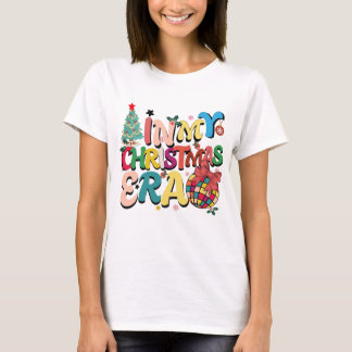 Vrolijke Kerstmis Winter Snowflake Vintage Kerstmi T-shirt