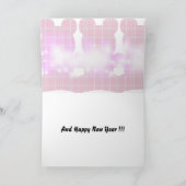 Vrolijke Kerstmis! - Witte Kaart Teddy (Binnen)